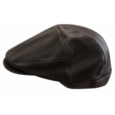 Casquette Plate Whataroa Cuir Marron - Aussi Apparel Reference : 24745 | Chapellerie Traclet