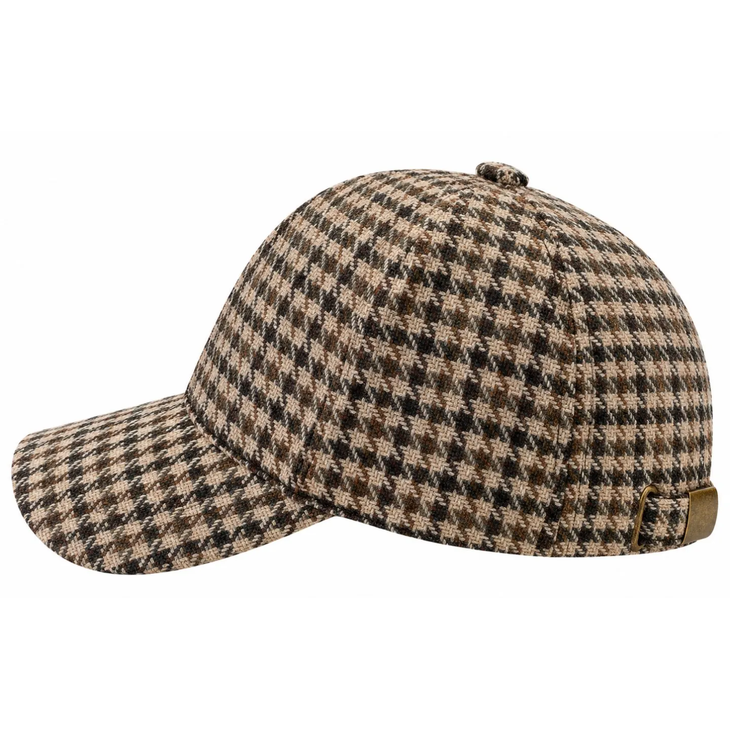Brown Highland Patchwork Baseball Cap – Traclet Reference: 24625| Chapellerie Traclet