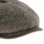 Casquette hatteras visière cuir marron Stetson.