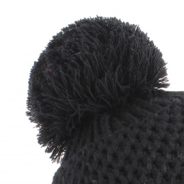 Black Pompom Beanie Le Drapo
