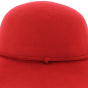 Red felt capeline