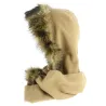 Capuche polaire beige