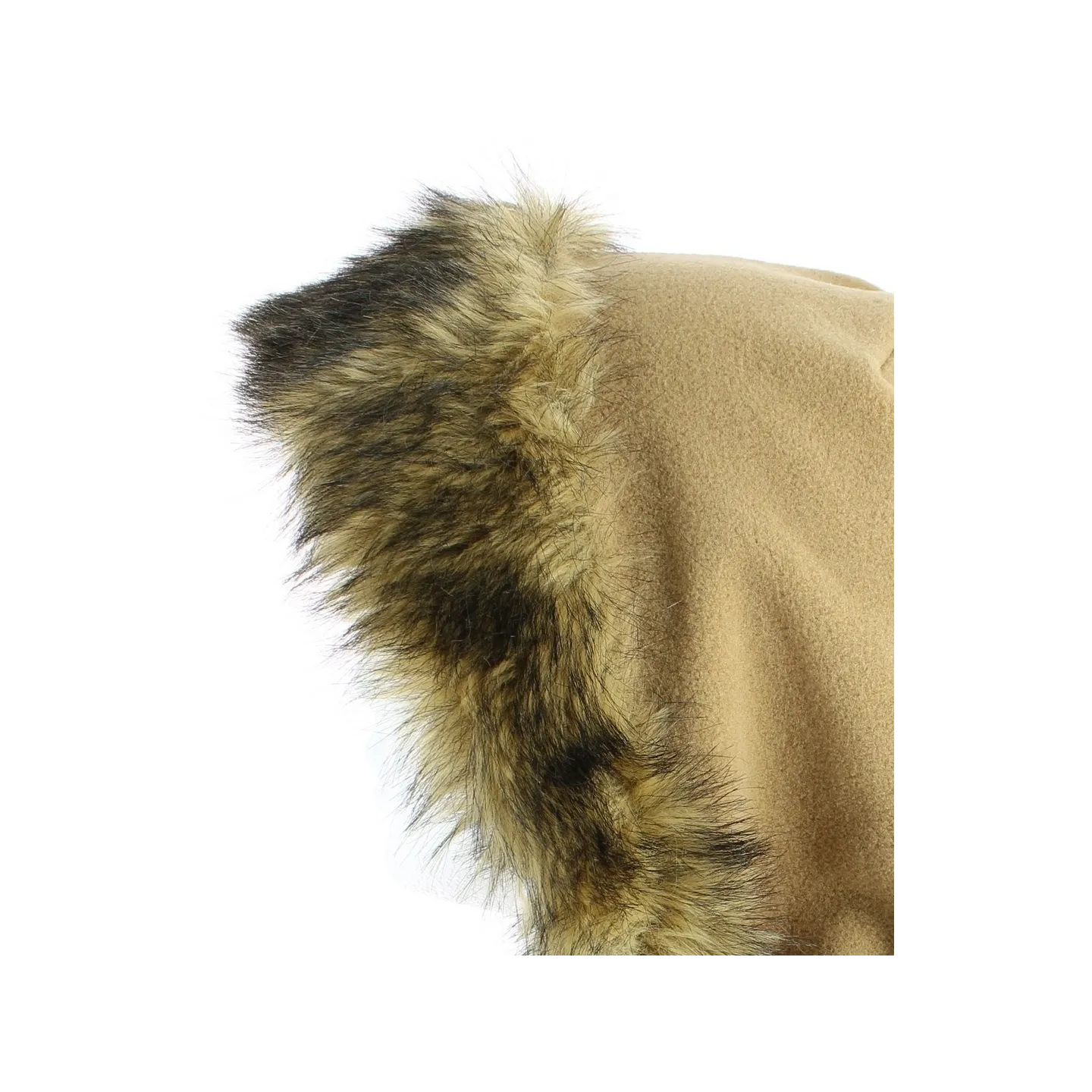 Capuche polaire beige