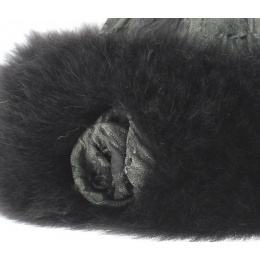 Black fox hat