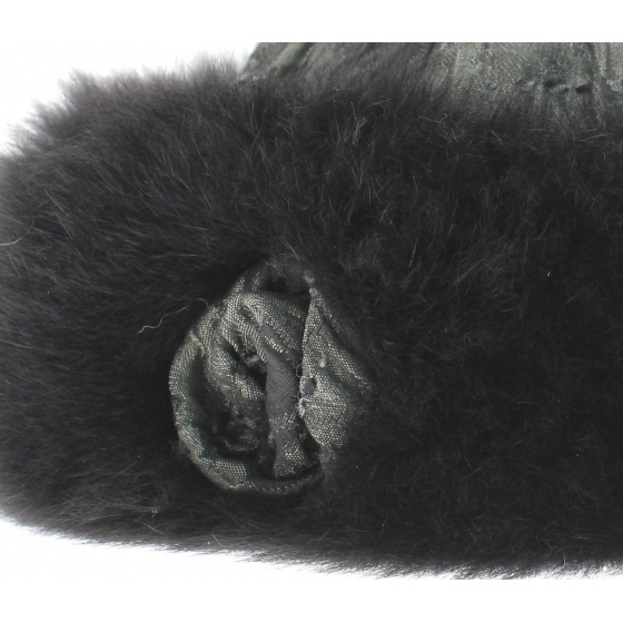 Black fox hat