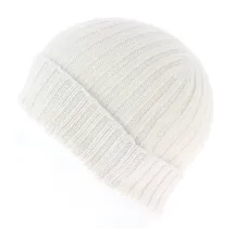 Bonnet cachemire naturel