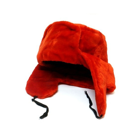 Ushanka rouge - Chapka URSS rouge