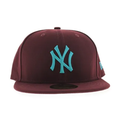 NY seas cont burgundy cap NewEra