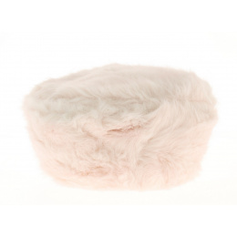 Toque fourrure courchevel enfant rose