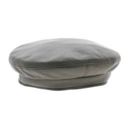 Béret cuir amrron