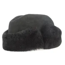 Toque Homme véritable fourrure noir