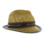 carlos Santana beige trilby hat