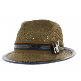 carlos Santana brown trilby hat