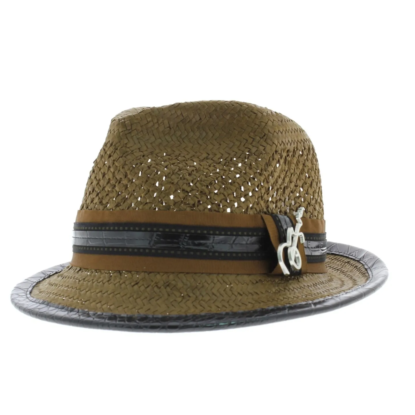 chapeau trilby Carlos Santana marron