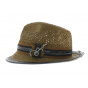 carlos Santana brown trilby hat