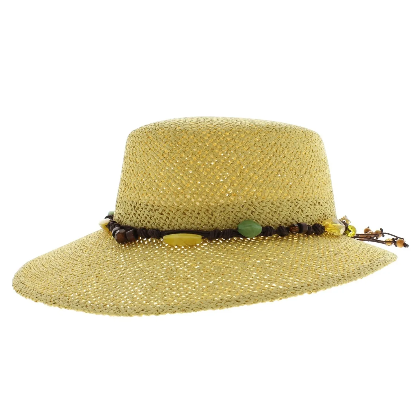 Giuditta - beige straw cap