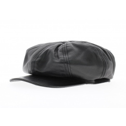Casquette cuir montagny Noir