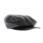 Montagny Leather Cap Black