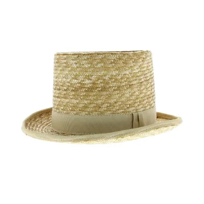 Chapeau Haut de Forme en paille 