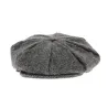 Casquette irlandaise gris chiné 