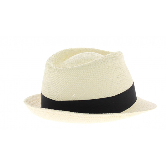 Elkader panama hat with black ribbon