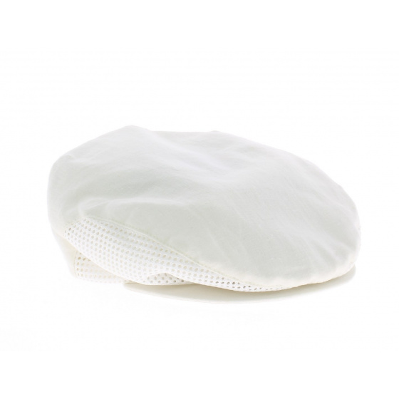 Casquette homme plate été ajourée naturel Casquette homme plate été ajourée naturel