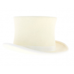 Top form wool felt white ivory child