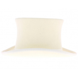 Top form wool felt white ivory child