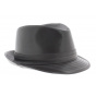 Trilby leather hat