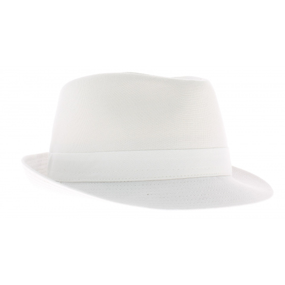 Chapeau trilby coton blanc
