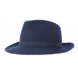 Navy fedora hat