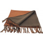 Echarpe reversible rouille et marron Borsalino