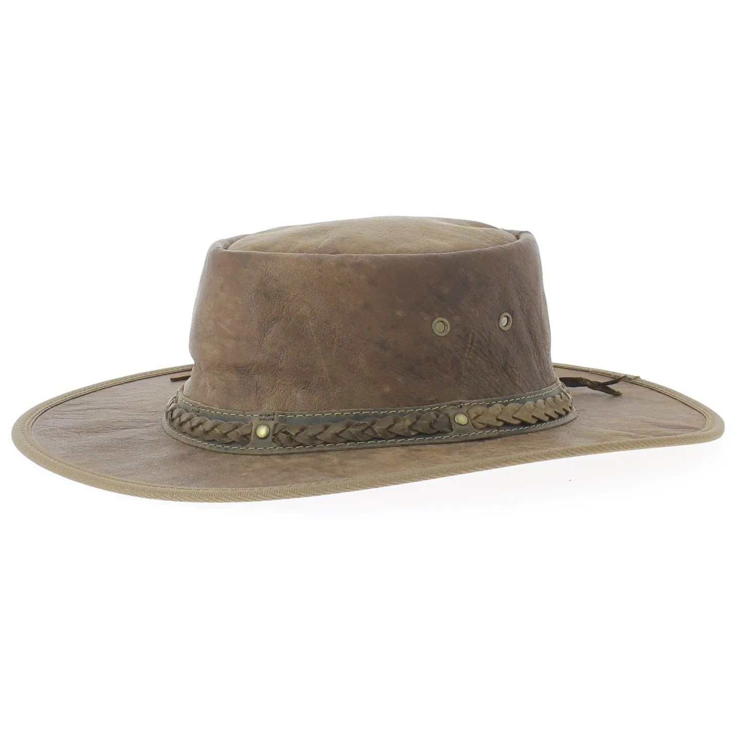 Chapeau cuir kangourou squashy