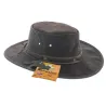 Chapeau cuir kangourou squashy marron