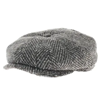 Casquette hatteras Herringbone gris