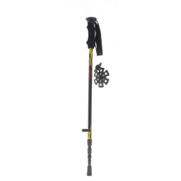 Black trekking stick red flame