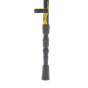 Trekking pole black red flame  