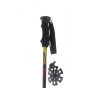 Trekking pole black red flame  