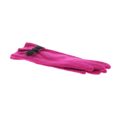 Gant fantaisie femme Oriane fushia