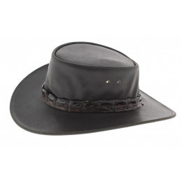 Chapeau Eureka en cuir de buffle