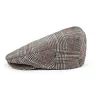 Casquette Hooligan Brixton marron à carreaux