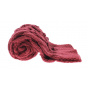 Echarpe crochet framboise Vincent Pradier