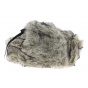 Grey USSR faux fur hat