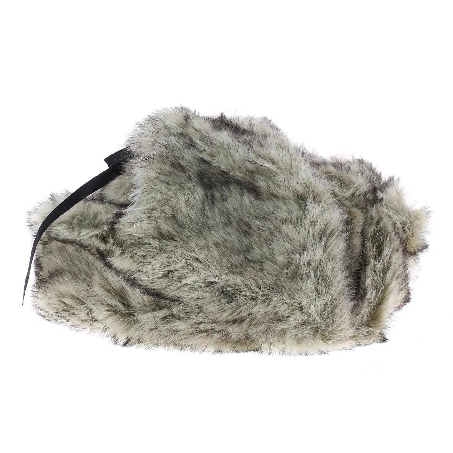 Grey USSR faux fur hat