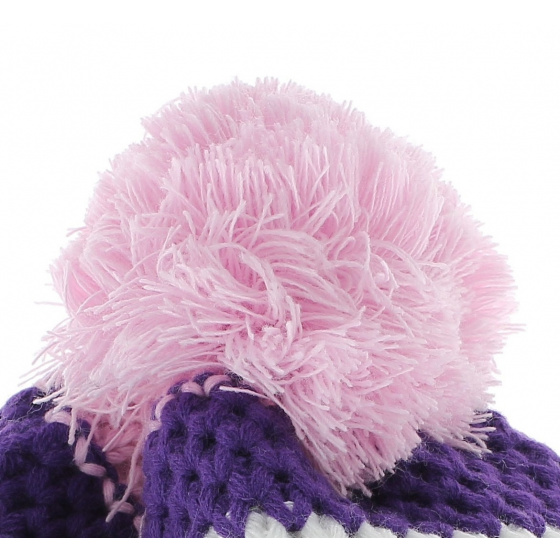 Le Drapo White-Purple-Pink hat