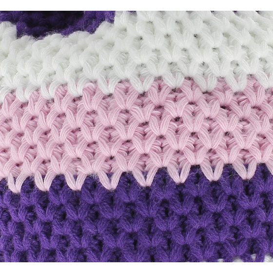Bonnet Le Drapo Blanc-Violet-Rose Bonnet Le Drapo Blanc-Violet-Rose