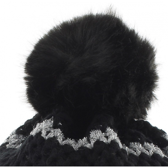 Le Drapo Black-Silver Beanie