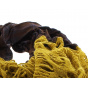 Small checkered mustard yellow scarf