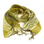 Echarpe fantaisie en laine jaune moutard