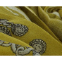 Fancy mustard yellow wool scarf